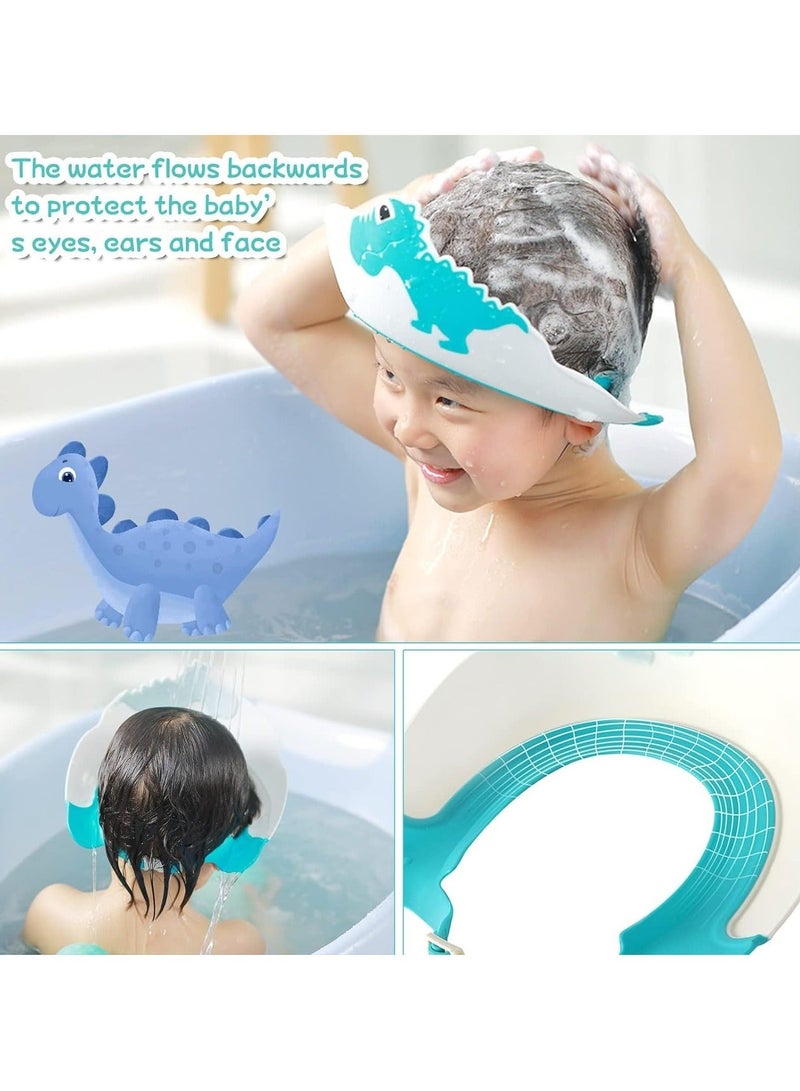 Captaintech Baby Shower Cap, Kids Shampoo Shower Bath Cap for Kids, Baby Hair Washing Shield Adjustable Bath Visor Face Shield for Toddler Kids Boys Girls Shower Hat to Stop Water in Eyes - Image 4