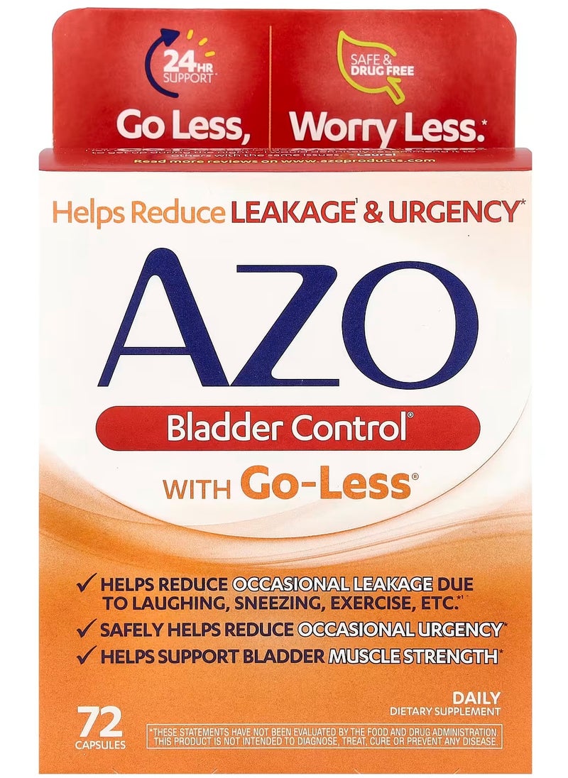 AZO Bladder Control® With Go-Less®, 72 Capsules  - Image 1