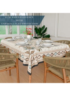 Kuber Industries Kuber Industries Dining Table Cover | 60x90 Inch | Net 6-Seater Table Cover | Indoor & Outdoor Table Cloth | Hotels-Restaurants Table Cover | Flower Digital Embroidery Print-730 | DTC | Green  - Image 4