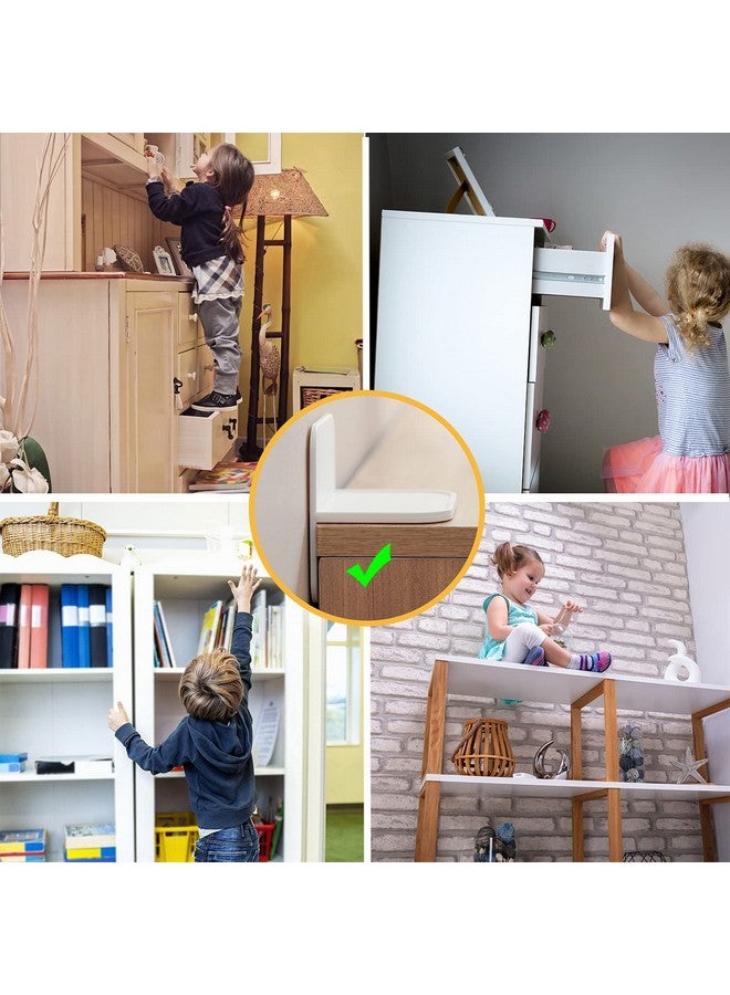kulusion 4 Packs Adhesive Furniture Anchors No Drill, Anti Tip Furniture Wall Anchors for Baby Proofing, Secure Bookshelf Dresser Shelf Cabinet to Wall for Child Safety - Removable,No Screw - Image 4