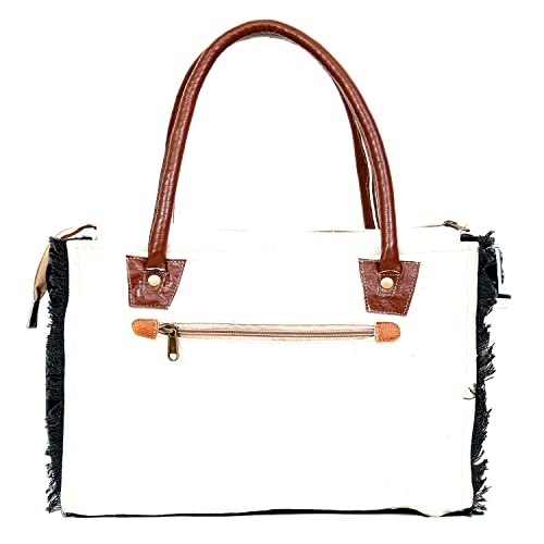 CREATIVE LEATHER ART Sel De Mer Canvas Hobo Bag – Stylish Tote for Women | Perfect Beach Bag, Summer Companion & Everyday Essential - Image 4