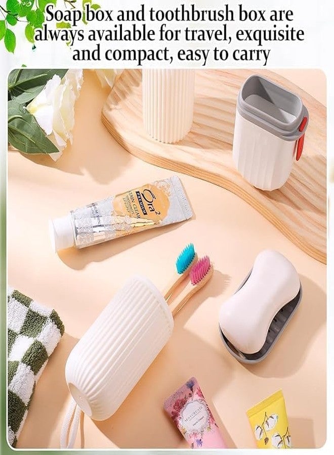 CARTZILLA Travel Toothbrush & Soap Case - Waterproof Leakproof Portable Holder with Drainage & Lid | Compact Hygiene Organizer for Travel, Gym & Bathroom | Durable PP Plastic Box - Image 4