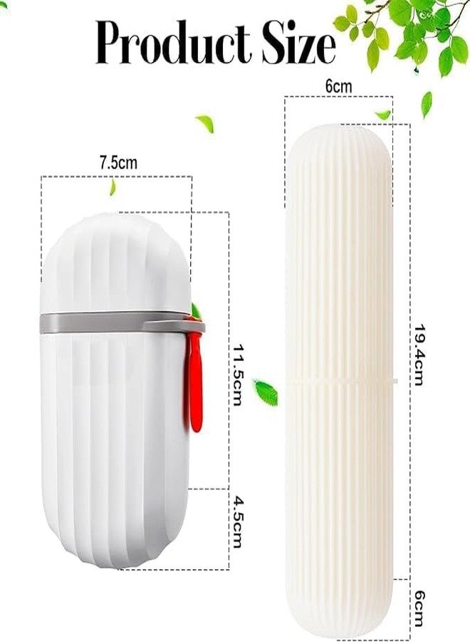 CARTZILLA Travel Toothbrush & Soap Case - Waterproof Leakproof Portable Holder with Drainage & Lid | Compact Hygiene Organizer for Travel, Gym & Bathroom | Durable PP Plastic Box - Image 3