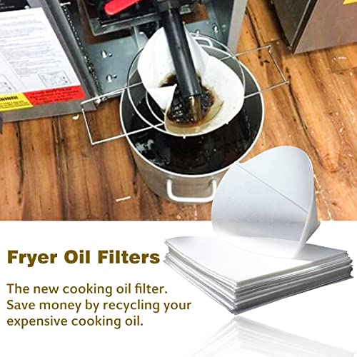 AYUSEB 30 Pack 10" Deep Fryer Oil Filters, Best Non Woven Cooking Oil Strainer, Premium Maple Syrup Filter Set, Cones Commercial Filter for Restaurants, Kitchen, Cafes, Food Trucks, Hotels - Image 4