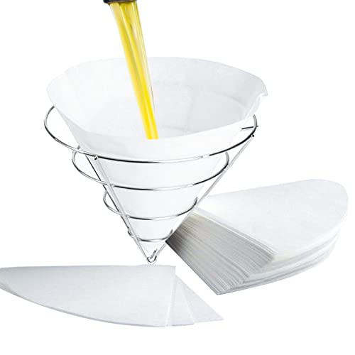AYUSEB 30 Pack 10" Deep Fryer Oil Filters, Best Non Woven Cooking Oil Strainer, Premium Maple Syrup Filter Set, Cones Commercial Filter for Restaurants, Kitchen, Cafes, Food Trucks, Hotels - Image 1