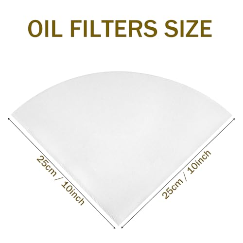 AYUSEB 30 Pack 10" Deep Fryer Oil Filters, Best Non Woven Cooking Oil Strainer, Premium Maple Syrup Filter Set, Cones Commercial Filter for Restaurants, Kitchen, Cafes, Food Trucks, Hotels - Image 5