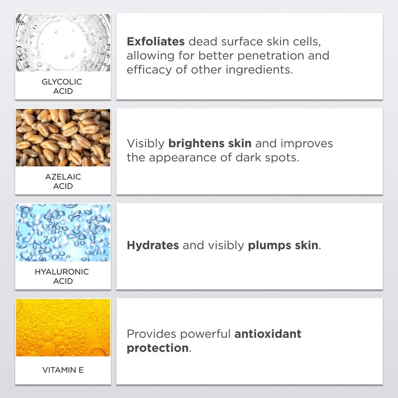 جليتون سيروم التفتيح بحمض الهيالورونيك وحمض الجليكوليك وحمض الأزيليك - Image 3