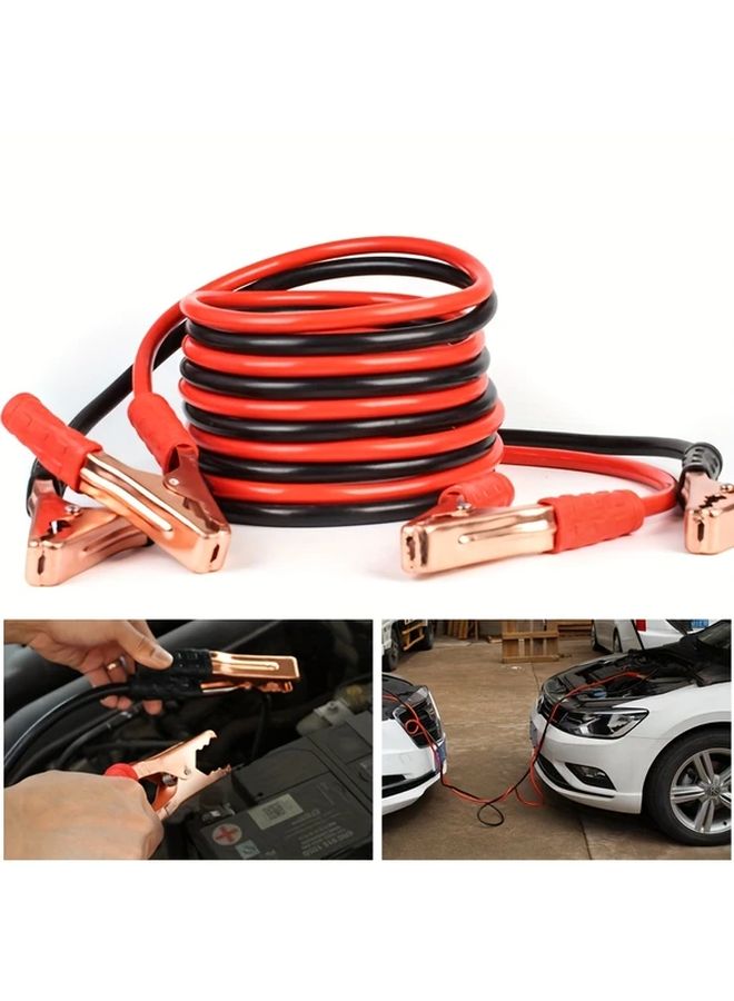 Car Battery Jump Starter Cable 141 73 Inch Copper Core Universal 600A - Image 1
