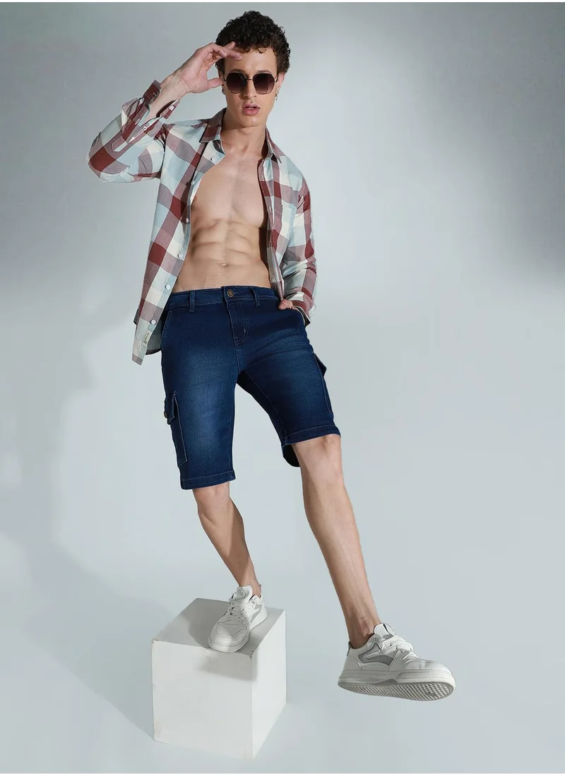 هاي ستار Men Blue Shorts