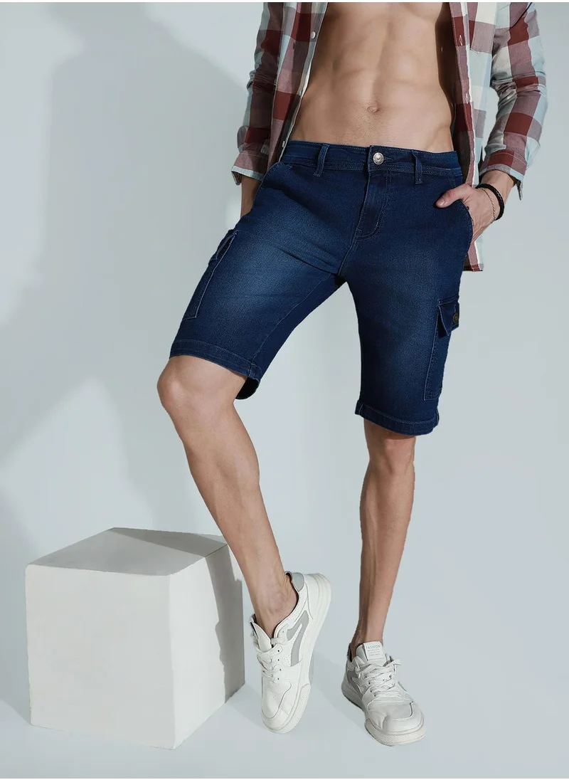 هاي ستار Men Blue Shorts