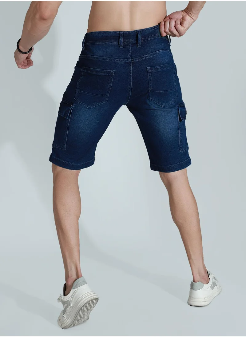 HIGH STAR Men Blue Shorts