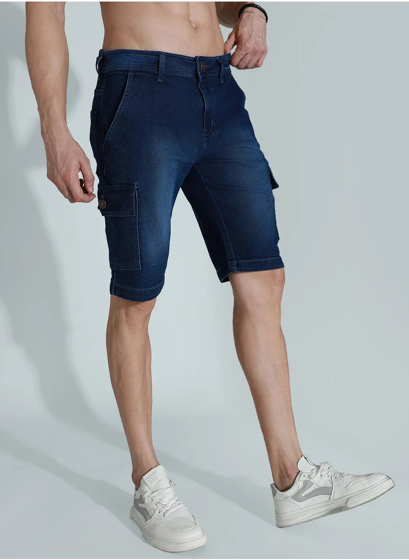 HIGH STAR Men Blue Shorts