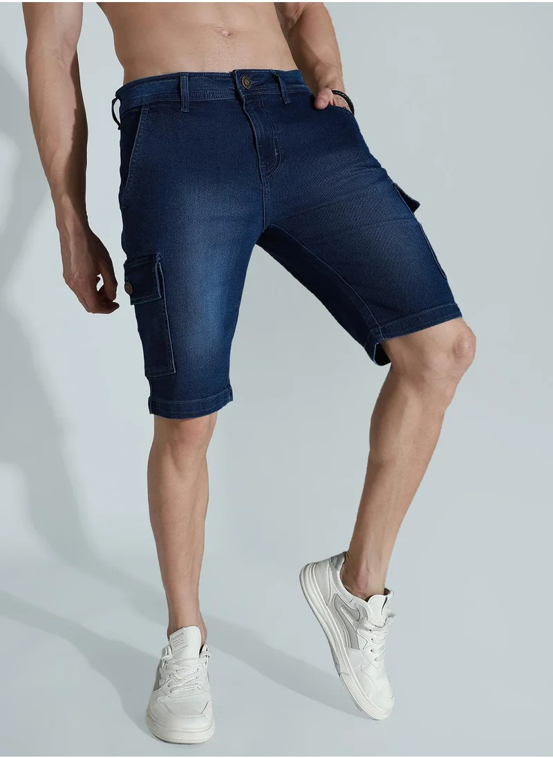 HIGH STAR Men Blue Shorts