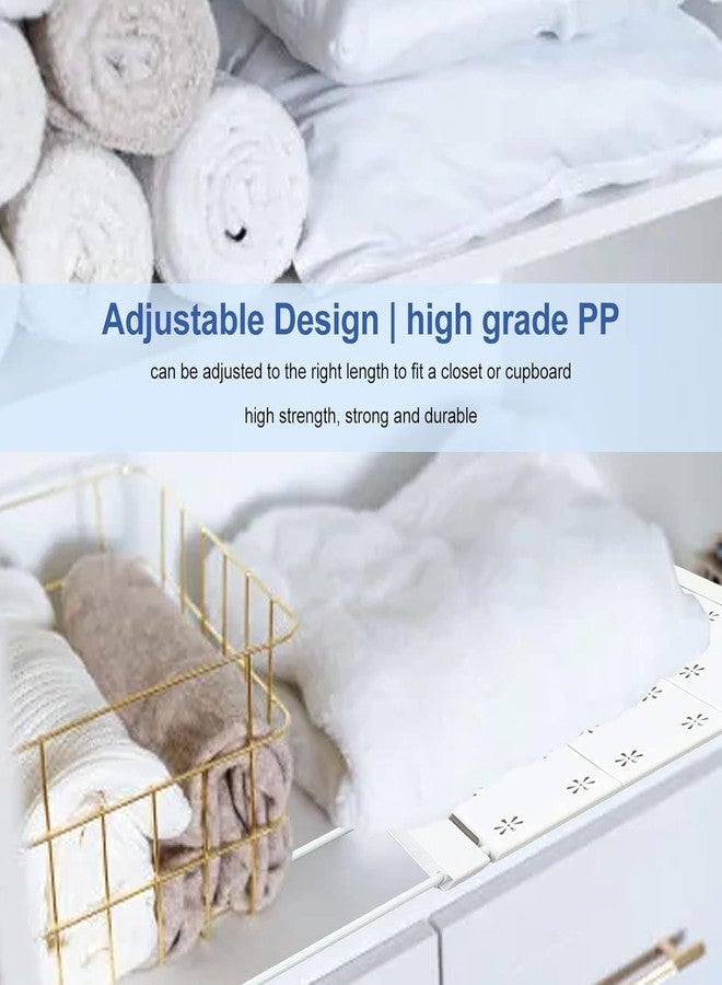 Clefairy Expandable Closet Tension Shelf Rod, Adjustable Metal Storage Rack,DIY Organizer Divider Separator for Cabinet Wardrobe Cupboard Kitchen - Image 5