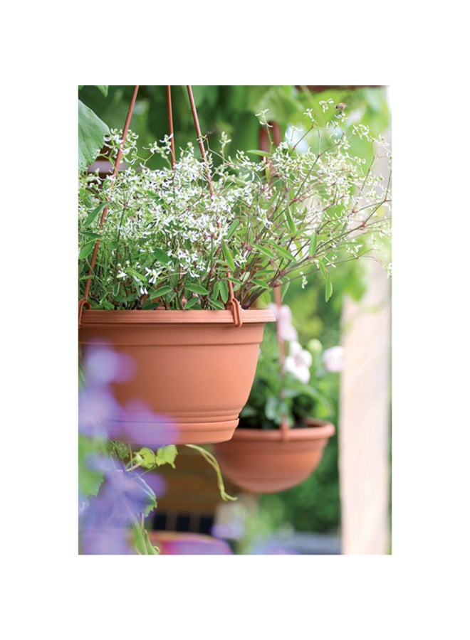 Prosperplast Agro Hanging Flower Pot Terracotta 24 x 15 cm DAGW4-R624 - Image 4