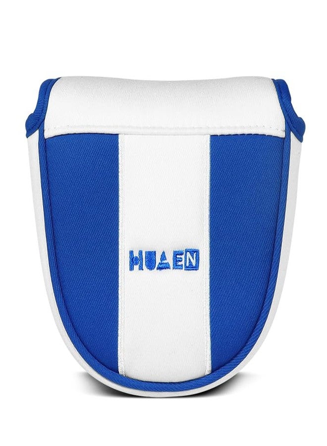 HUAEN Mallet Putter Cover - Fleeced Lined Head Covers - Protective Golf Club Covers to Match Mallet Blue Headcover - Image 1