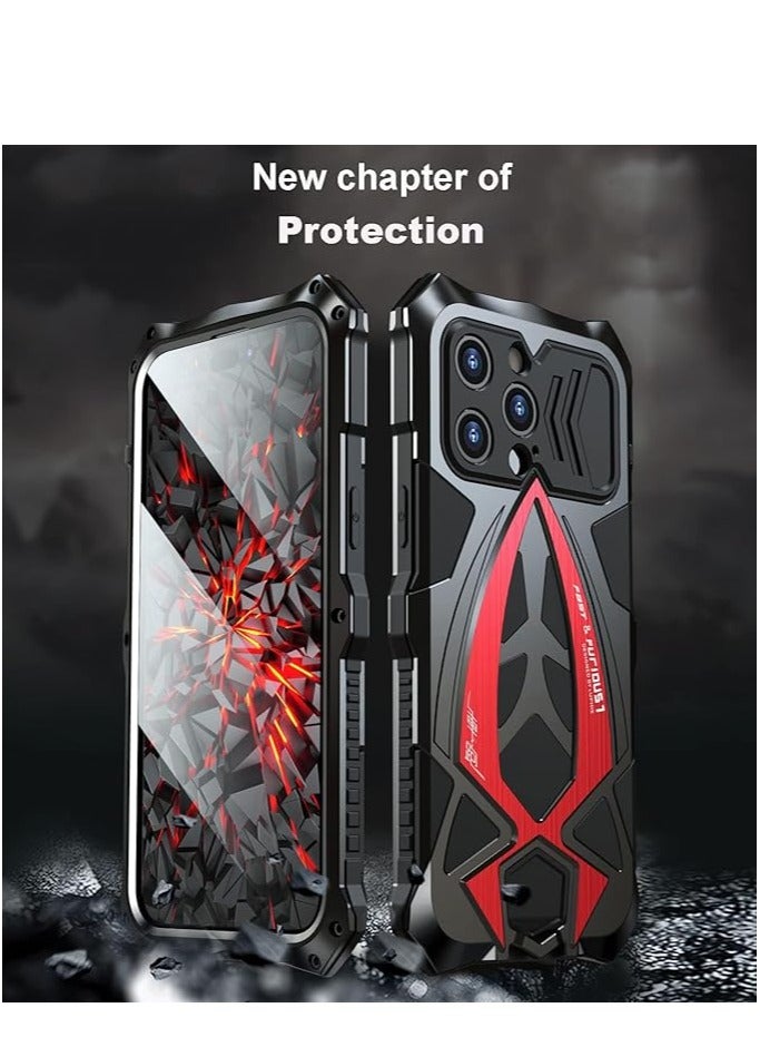 general Metal Case for iPhone 15 Pro Max, with 1 Tempered Glass Screen Protector - Image 4