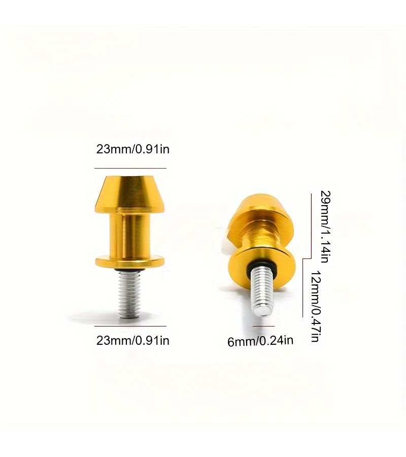 Red Motorcycle Swing Arm Spool Holder 1 Pair Universal for Most Bikes - Image 2