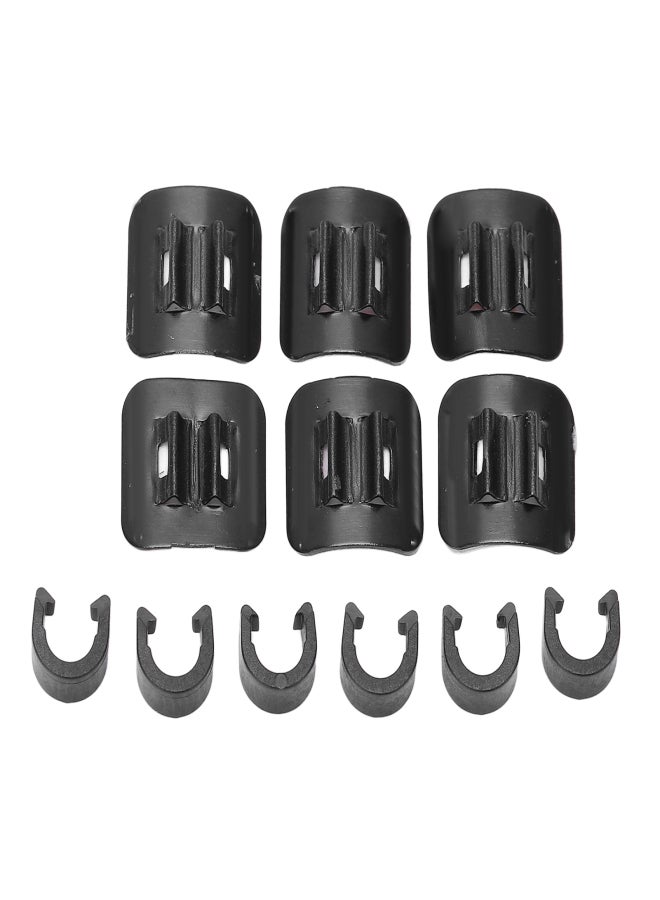 ريسك مشابك تثبيت الكابلات اللاصقة على شكل حرف C مع قاعدة لاصقة لكابلات فرامل ومبدل سرعات الدراجة - Image 1