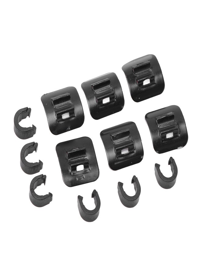 ريسك مشابك تثبيت الكابلات اللاصقة على شكل حرف C مع قاعدة لاصقة لكابلات فرامل ومبدل سرعات الدراجة - Image 2