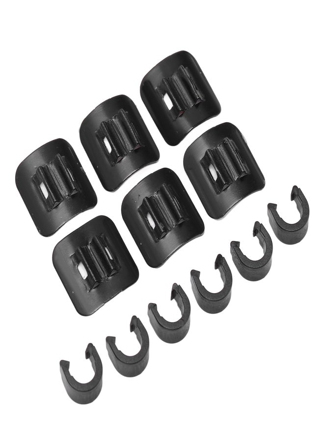 ريسك مشابك تثبيت الكابلات اللاصقة على شكل حرف C مع قاعدة لاصقة لكابلات فرامل ومبدل سرعات الدراجة - Image 3