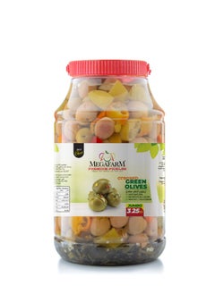 ميجافارم زيتون أخضر مفدغ مخلل 3.25 كيلوجرام  - Image 2