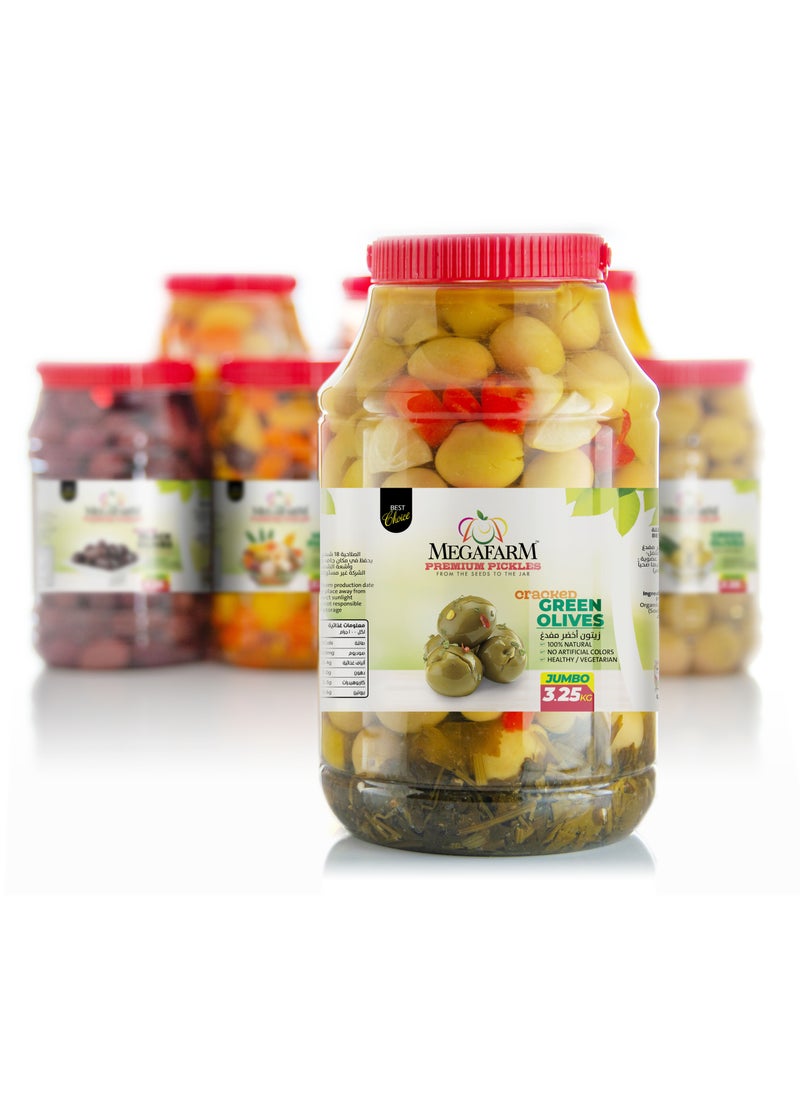 Megafarm Pickled Green Olives (Cracked) 3.25kg  - Image 4