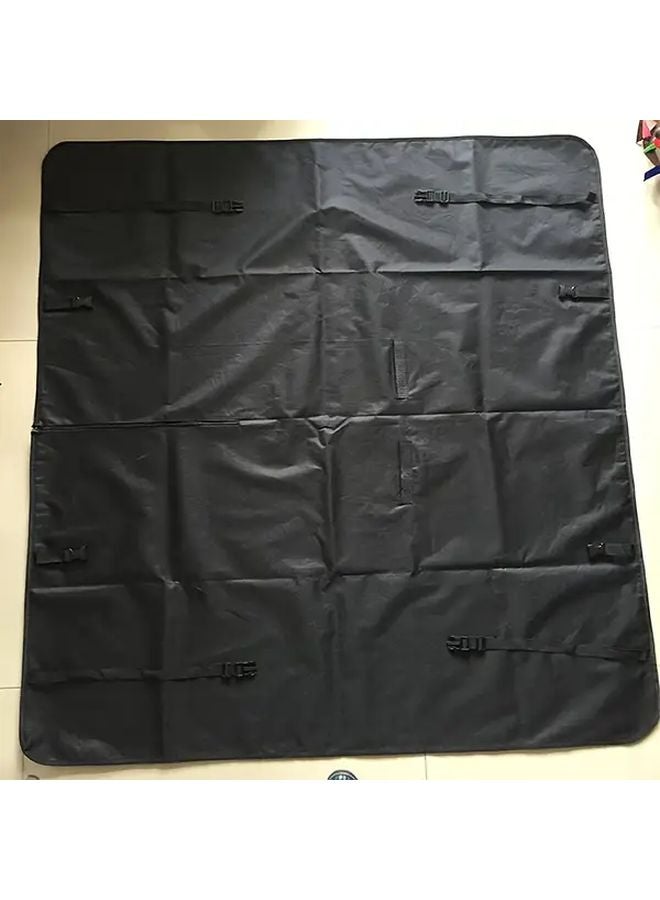 Black Waterproof Durable Car Pet Mat For Rear Seats Travel With Dogs Nylon - Image 1