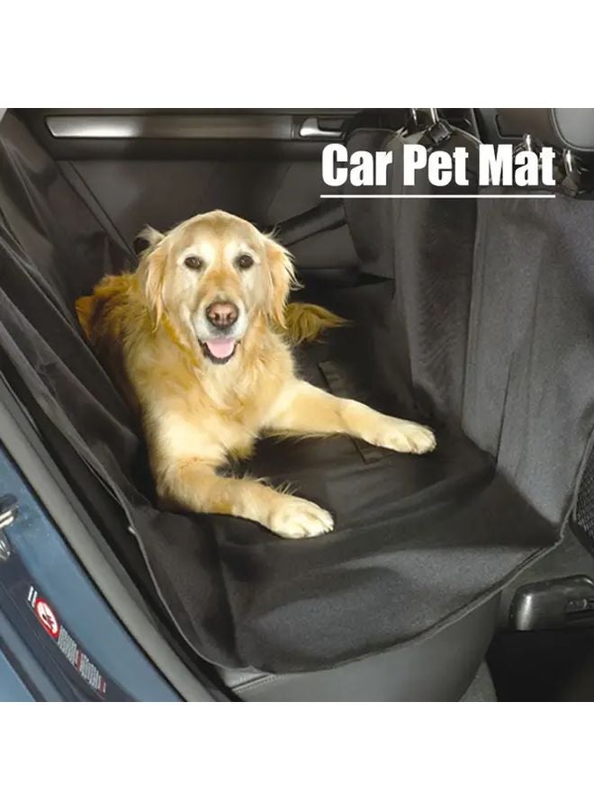 Black Waterproof Durable Car Pet Mat For Rear Seats Travel With Dogs Nylon - Image 2