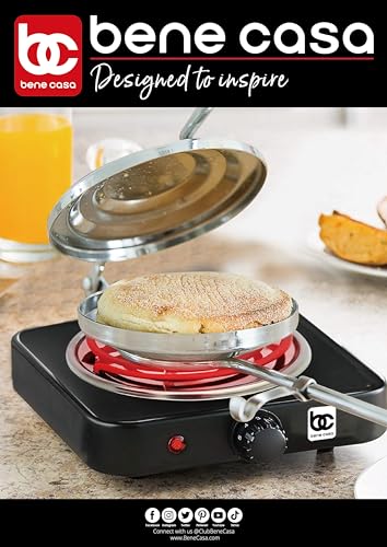 Bene Casa - Flying Saucer Sandwich Press with Heavy-duty Natural Wooden Handles (16") - Ideal for Bonfire or Camping Cooking - Image 4