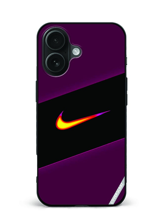 Protective Case Cover For Apple iPhone 16 Plus Nike Design Multicolour