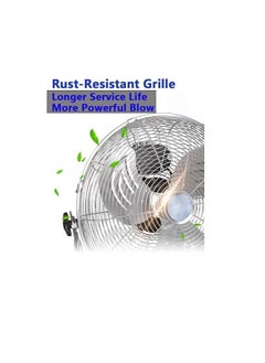 Shard Metal floor fan, High Velocity Cooling Fan, 3 Speed High Speed Blades, Adjustable Tilt, for Garage, Office, Shop, Gym, Home, Bedroom Outdoor/Indoor (16 Inch)  - Image 4