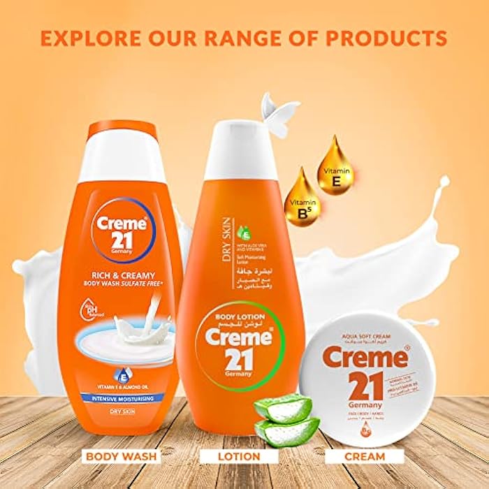 Creme 21 Creme21 Body Lotion for Dry Skin with Vitamin E & Aloe Vera, 400 ml - Image 5