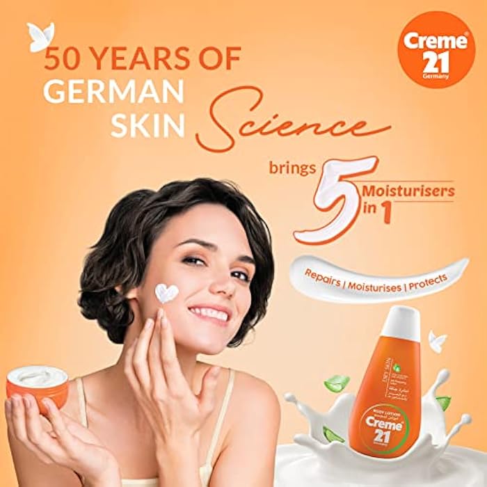 Creme 21 Creme21 Body Lotion for Dry Skin with Vitamin E & Aloe Vera, 400 ml - Image 2