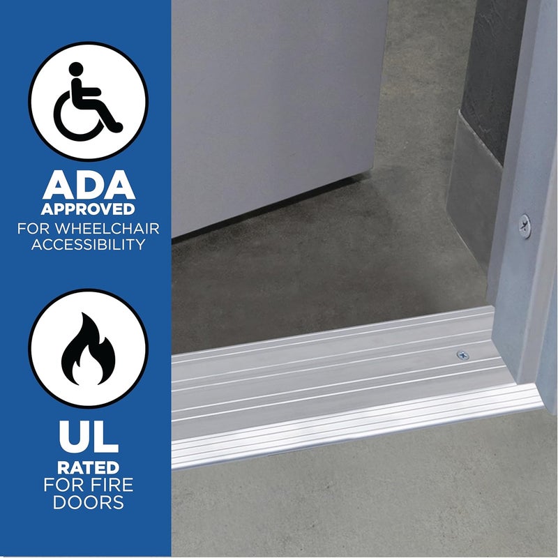 M-D Building Products Heavy Duty Fluted Top Door Threshold - 4 In W X 36 In L X 1/2 In H, Aluminum - Image 3