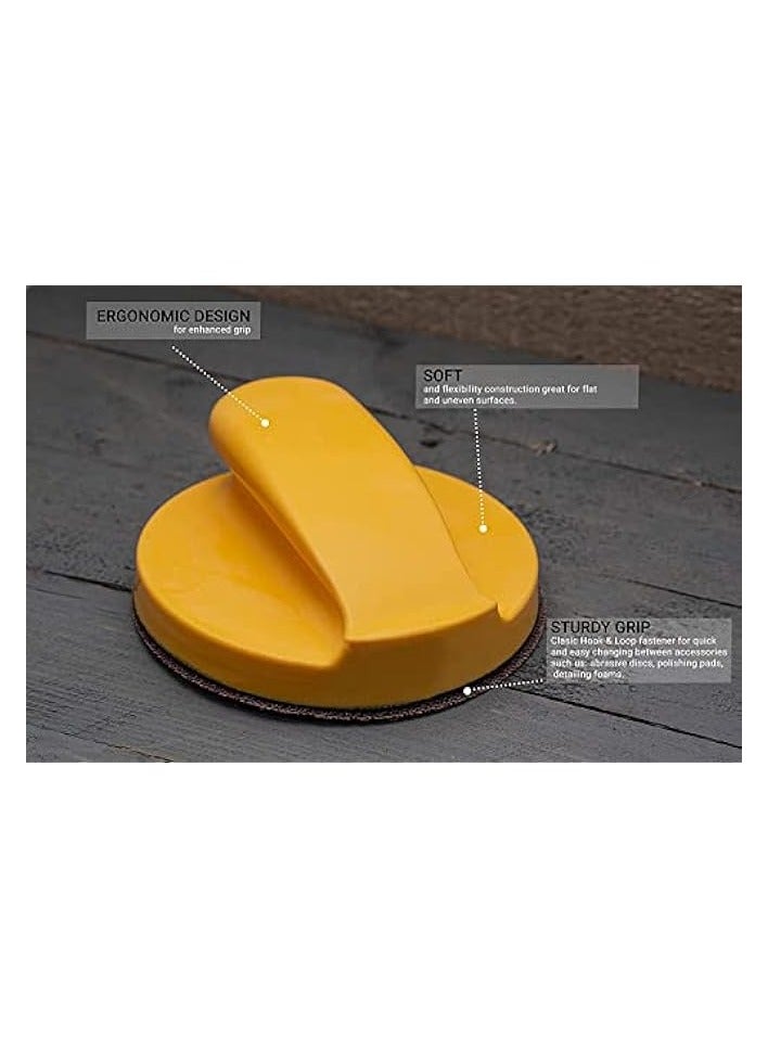 PROMASS 125mm Hand Sanding Block for 5 inch (125mm) Hook & Loop Grip Abrasive Discs - GP15903  - Image 2