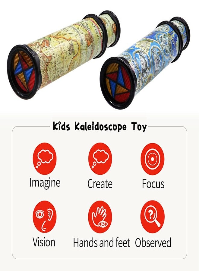 Anyumocz 2 Pcs Magic Kaleidoscope,Old World Kaleidoscope Classic Toys,Stretchable Long Classic Kaleidoscope Toy for Boys and Girls Gifts,Children Toys(Two Colors) - Image 5