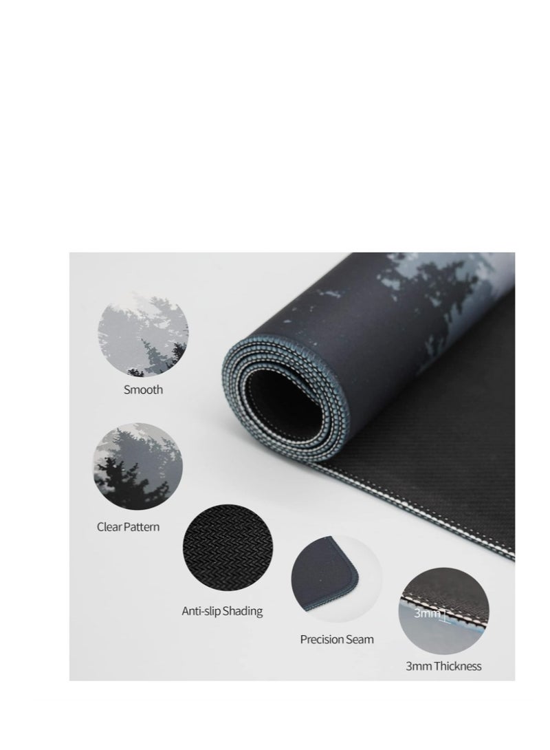 Large Mouse Pad Extended Gaming Mouse Pad Non-Slip Rubber Base Mouse pad Office Desk Mat Smooth Cloth Surface Keyboard Mouse Pads for Computers 800 X300 X 3mm