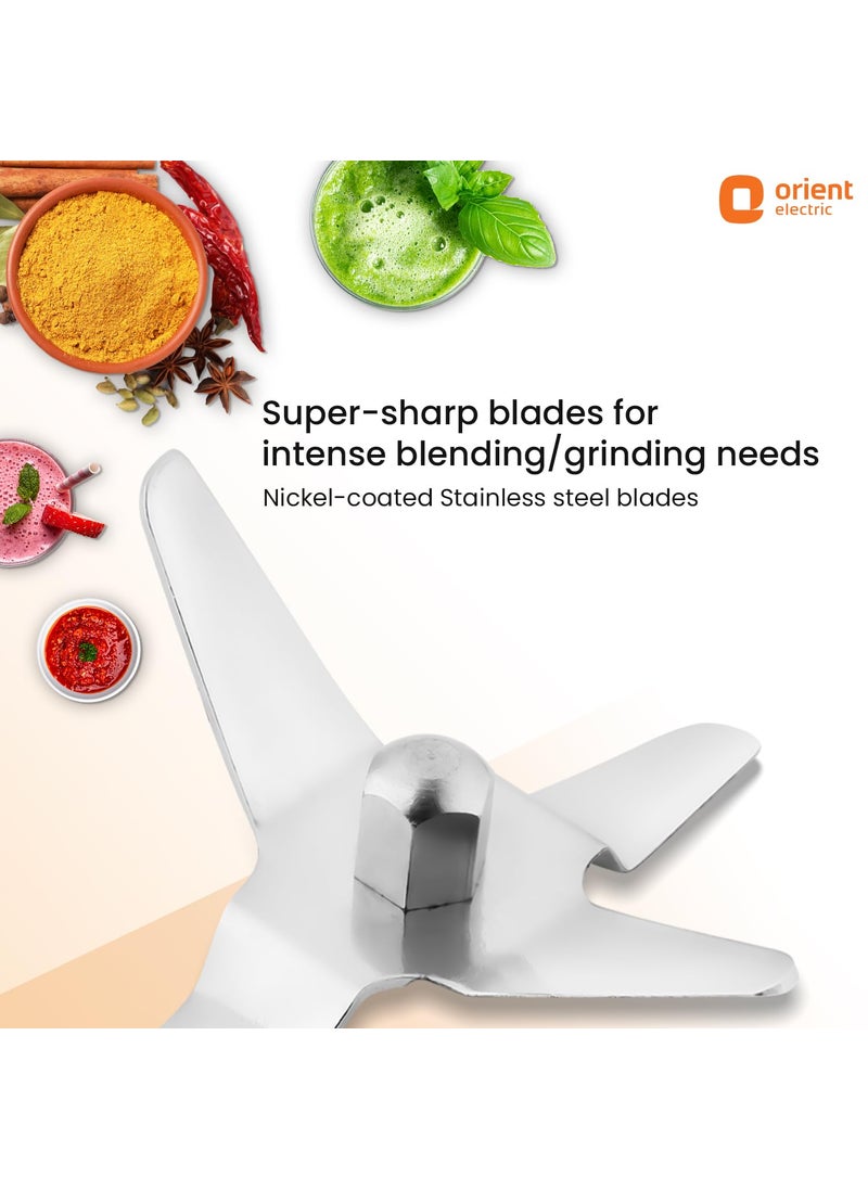 Orient Electric Orient Electric 750W mixer grinder | Super power 750 MGSP75WB3 3 jar with 3 SS jars | Longer life balanced coil motor | ABS body | Uniform grinding | 5 years motor warranty  - Image 5