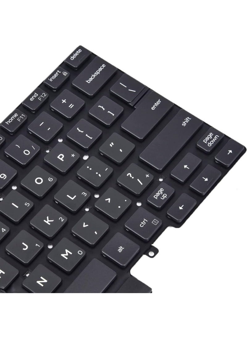 Terabyte لوحة مفاتيح بديلة لجهاز ديل لاتيتيود 3400 5400 5401 5410 5411 7400 7410 مع إضاءة خلفية مع مؤشر تخطيط أمريكي (لا تناسب لاتيتيود 7400 2 في 1) - Image 3