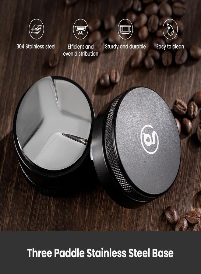 Gemilai 58mm Coffee Distributor, Espresso Coffee Tamper, Professional Coffee Leveling Tool for Espresso, Adjustable Depth, 304 Stainless Steel - Image 3