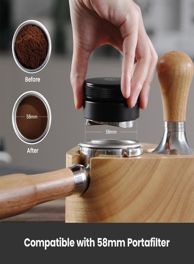 Gemilai 58mm Coffee Distributor, Espresso Coffee Tamper, Professional Coffee Leveling Tool for Espresso, Adjustable Depth, 304 Stainless Steel - Image 2