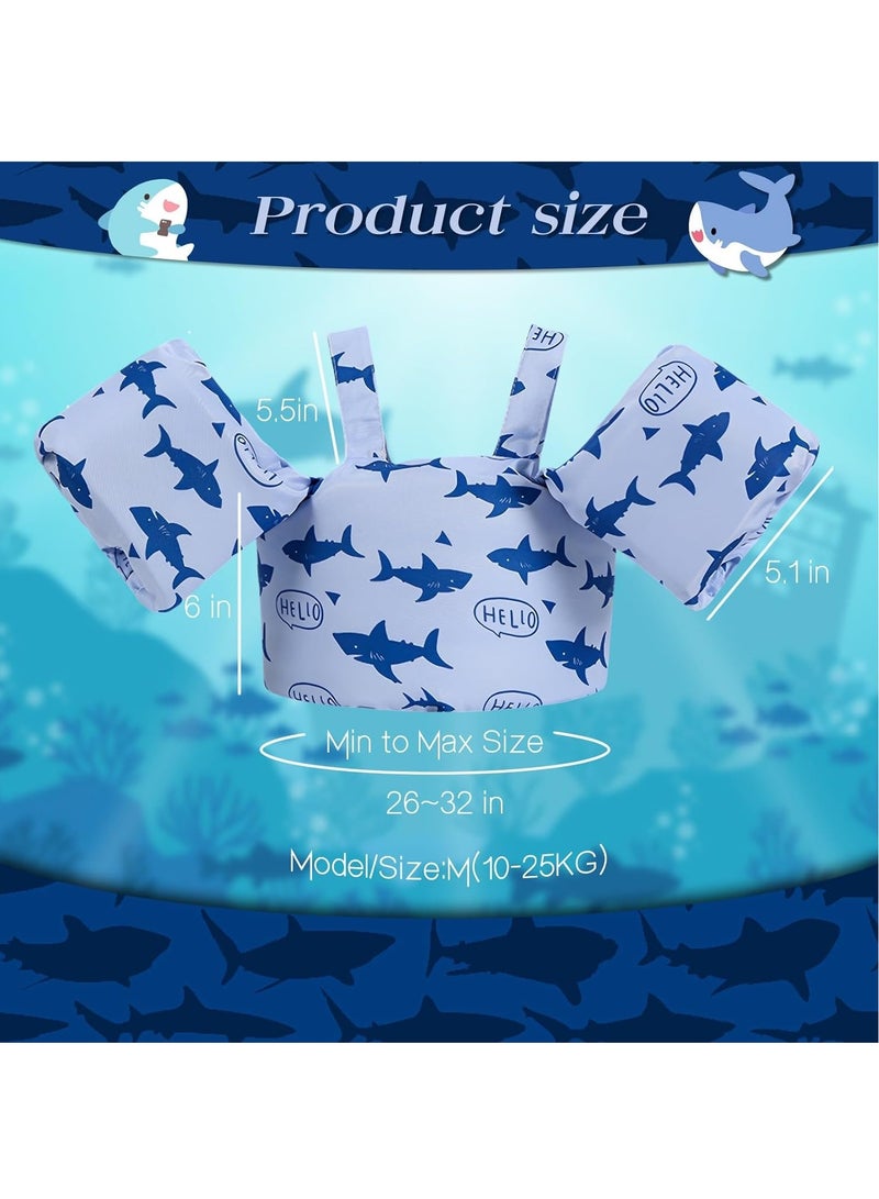GUDOO Swimming Arm bands Float Vest Swim Vest Floaties Learn Swiming Training to Swim Vest Arm Floaties Water Wings for for Boys and Girls  - Image 5