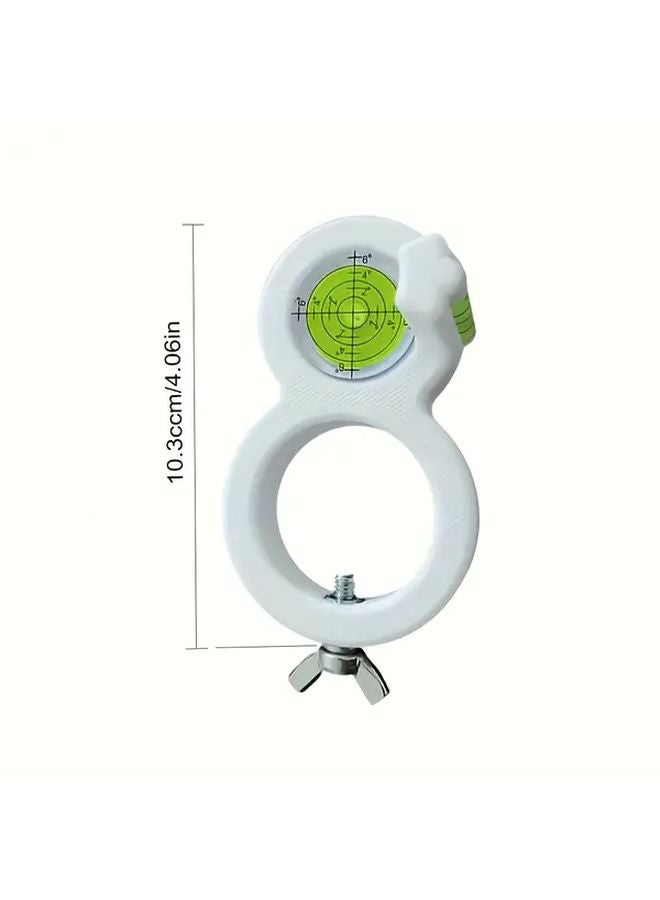 White Cordless Drill Level and Angle Gauge Ergonomic Handle for Woodworking DIY - Image 3