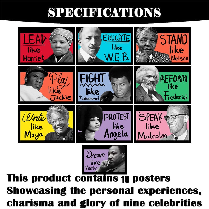 Yarcooly Black History Posters & Decorations for Party + Bulletin Board Supplies - Image 3