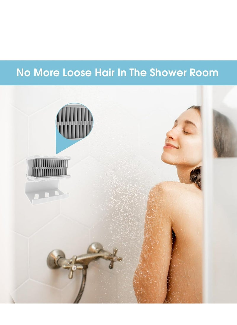 Oasisgalore - Reusable Silicone Hair Catcher for Shower Drain - Wall Hair Collector Trap for Bathroom Bathtub - Image 1