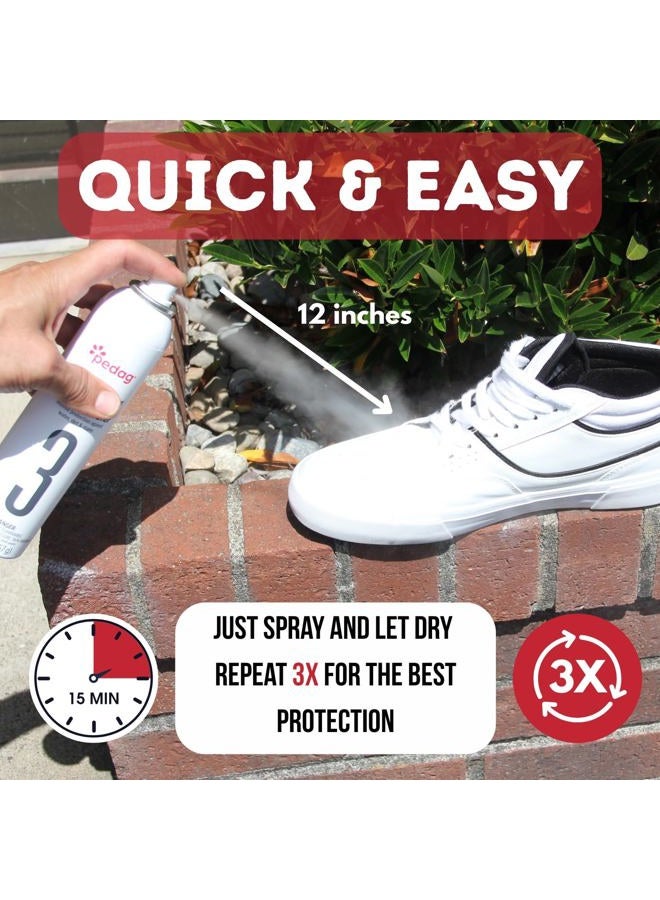 Pedag PFAS-Free Waterproofer | German Made | Heavy Duty Waterproof and Stain Repellent | Canvas & Fabric Spray Protector | Waterproofing Spray and Guard for Boots, Shoes, Tents, Hats, Jackets | 1 Can - Image 3