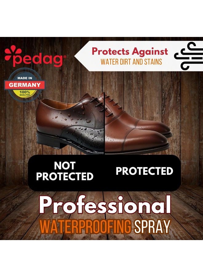 Pedag PFAS-Free Waterproofer | German Made | Heavy Duty Waterproof and Stain Repellent | Canvas & Fabric Spray Protector | Waterproofing Spray and Guard for Boots, Shoes, Tents, Hats, Jackets | 1 Can - Image 5