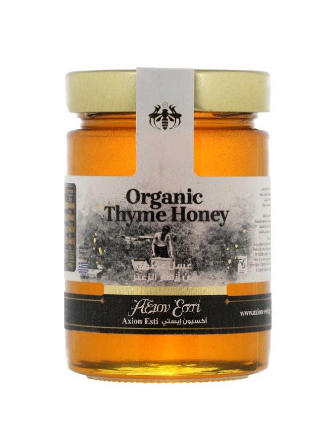 Axion Esti Organic Thyme Honey 450g | Raw Greek Honey | Premium Organic Honey - Image 1