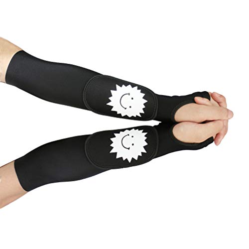 Luwint Kid Volleyball Arm Sleeves - Long Passing Forearm Sleeves for Teen Youth with Protection Pad and Thumbhole, 1 Pair (S) - Image 1